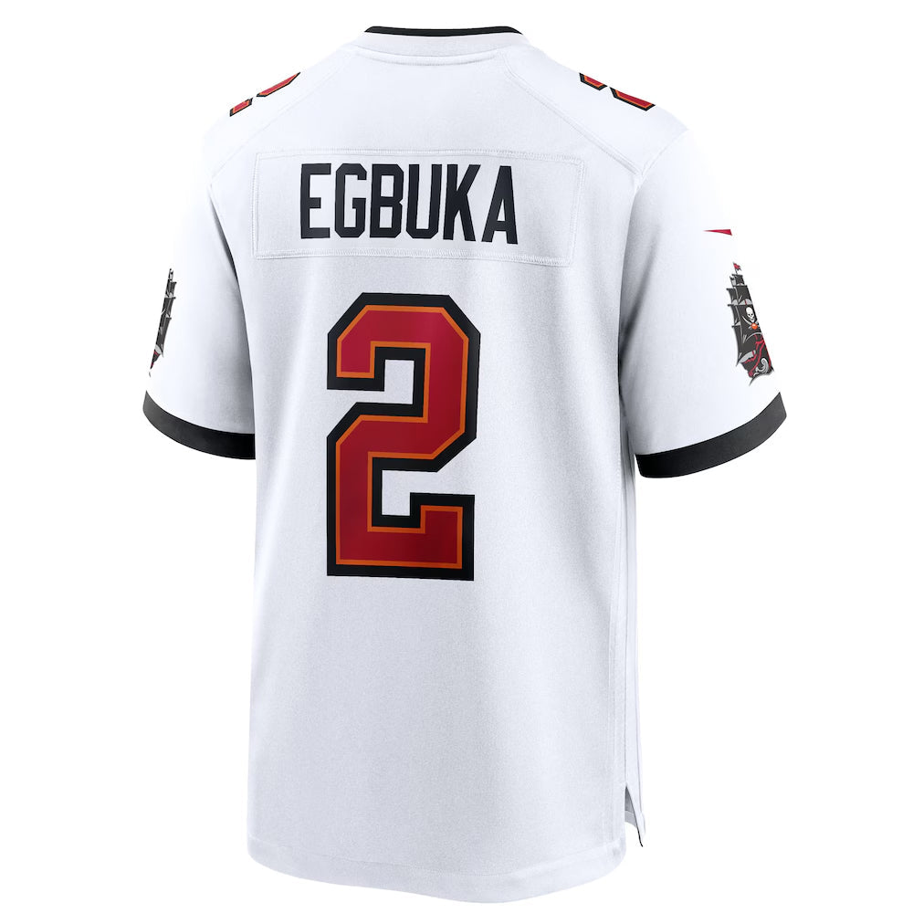 TB.Buccaneers #2 Emeka Egbuka Player White Home Game Football Jerseys