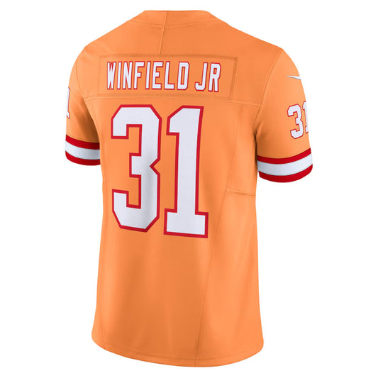 TB.Buccaneers #31 Antoine Winfield Jr. Player Orange Vapor F.U.S.E. Limited Football Jerseys