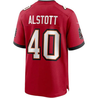 #40 Mike Alstott Player TB.Buccaneers Red Game Football Jerseys