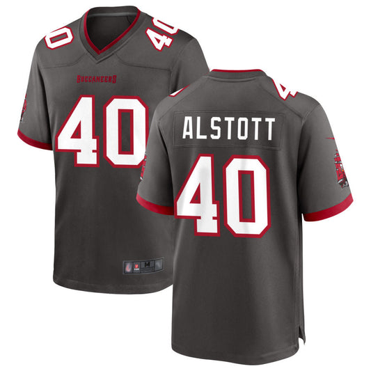 TB.Buccaneers #40 Mike Alstott Player Pewter Game Football Jerseys