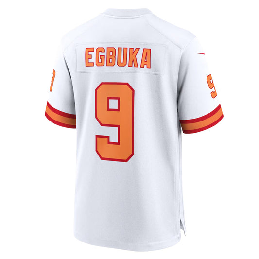 TB.Buccaneers #9 Emeka Egbuka Player White Home Game Football Jerseys