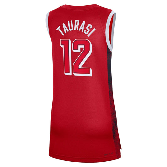 USA Basketball #12 Diana Taurasi Unisex Swingman Player Jersey - Red Stitched American Basketball Jersey
