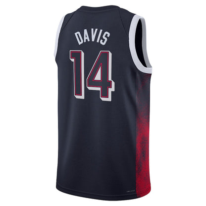 USA Basketball #14 Anthony Davis Unisex Swingman Player Jersey - Navy Stitched American Basketball Jersey