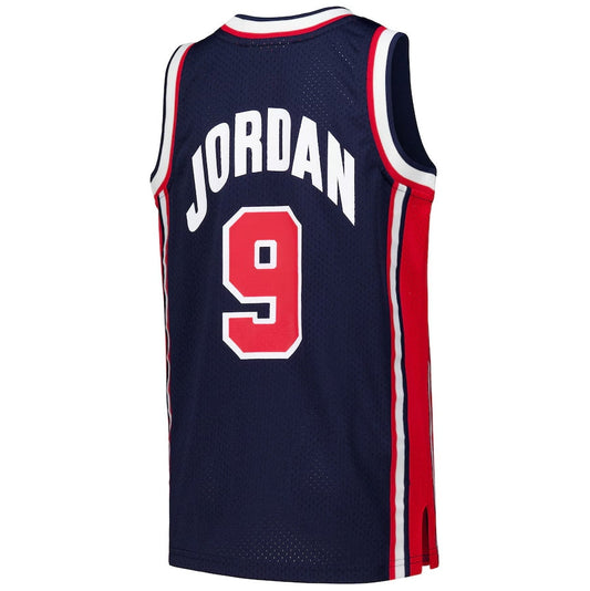 USA Basketball #9 Michael Jordan Player 1992 Dream Team Jersey - Navy American Basketball Jerseys