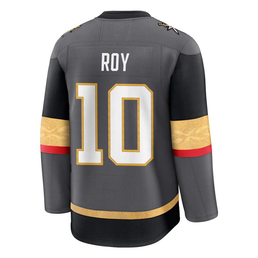 V.Golden Knights #10 Nicolas Roy Player Fanatics Home Breakaway Gray Hockey Jerseys