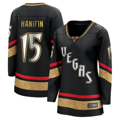V.Golden Knights #15 Noah Hanifin Player Reverse Retro Black Hockey Jerseys