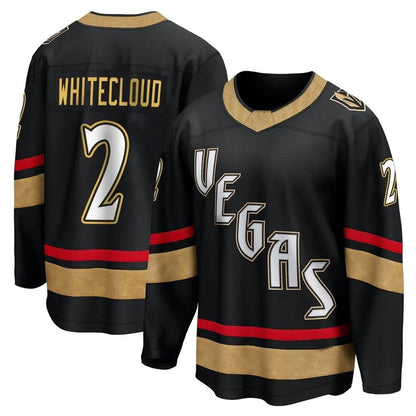 V.Golden Knights #2 Zach Whitecloud Player Black Special Edition Hockey Jerseys