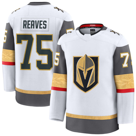 V.Golden Knights #75 Ryan Reaves Player Fanatics Premium Breakaway White Hockey Jerseys
