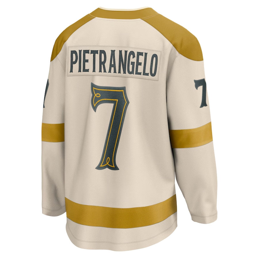 V.Golden Knights #7 Alex Pietrangelo Fanatics Classic Player Jersey - Cream Hockey Jerseys
