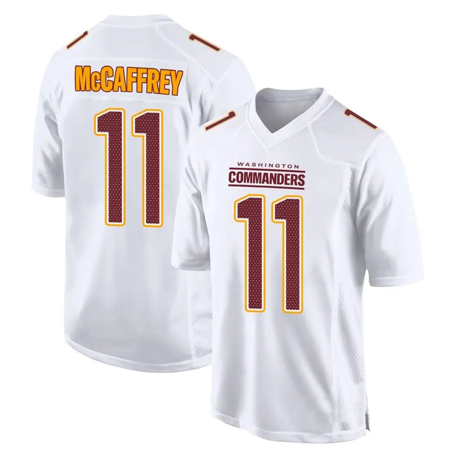 W.Commanders #11 Luke McCaffrey Player White Tundra Fashion Game Football Jerseys