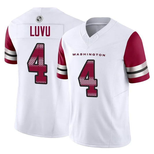 W.Commanders #4 Frankie Luvu Player White Vapor F.U.S.E. Limited Football Jerseys