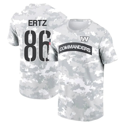W.Commanders #86 Zach Ertz Player Salute to Service Hoodies T-Shirts Football Jerseys
