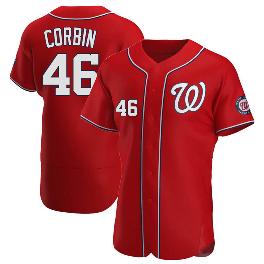 W.Nationals #46 Patrick Corbin Player Red Limited Elite Baseball Jerseys